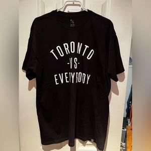 Peace Collective PC Toronto Vs Everybody black tee t-shirt, XL